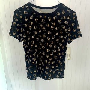 Black Skull T Shirt Size Medium
